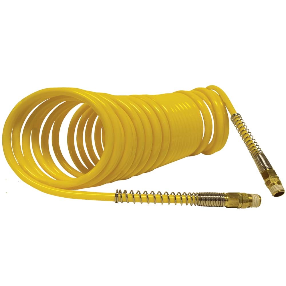 Picture of 1/4 In. x 12 Ft. Yellow Self-Storing Nylon Coiled Air Hose