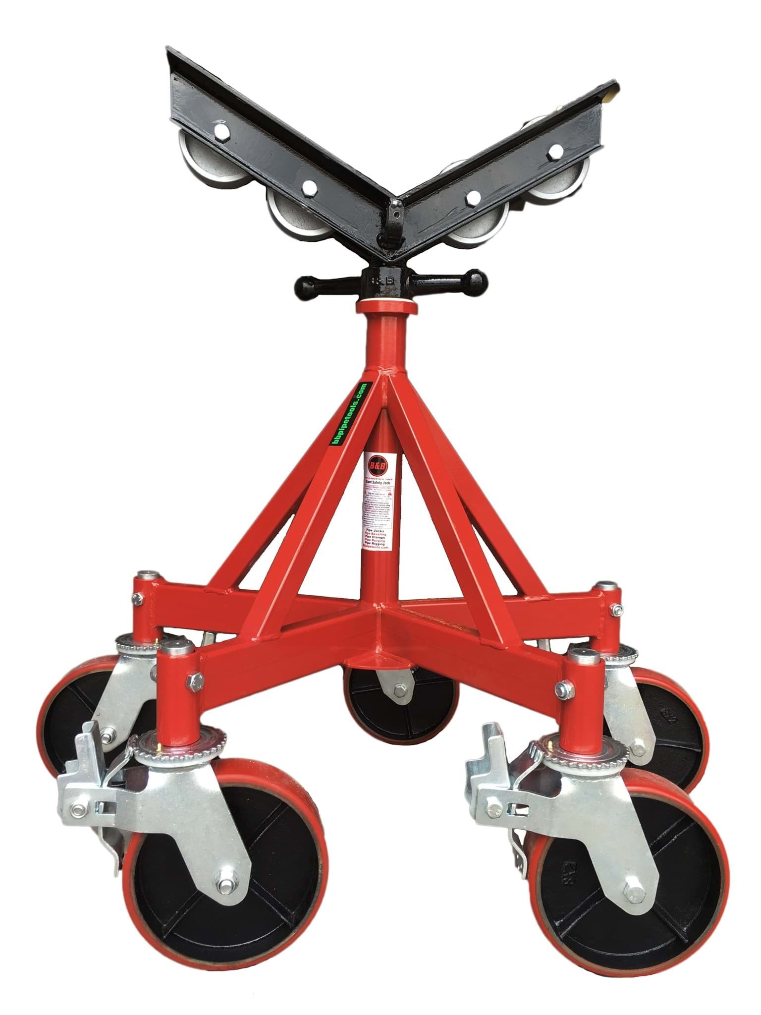 Picture of Pipe Jack 5 Leg Giant - 5 Package ST (Jack, Casters, And Steel Wheel)