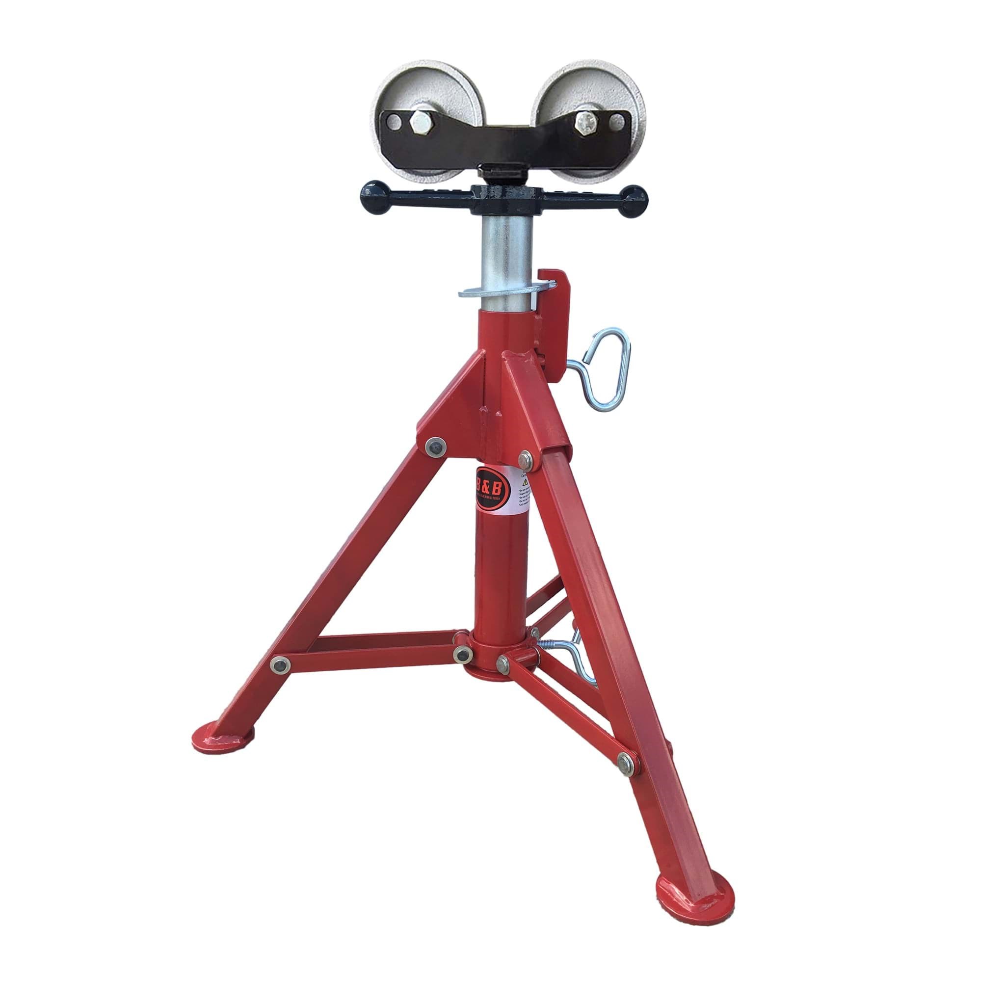 Picture of Pipe Jack Folding Leg - Low Profile Roller Head w/ Steel Wheels