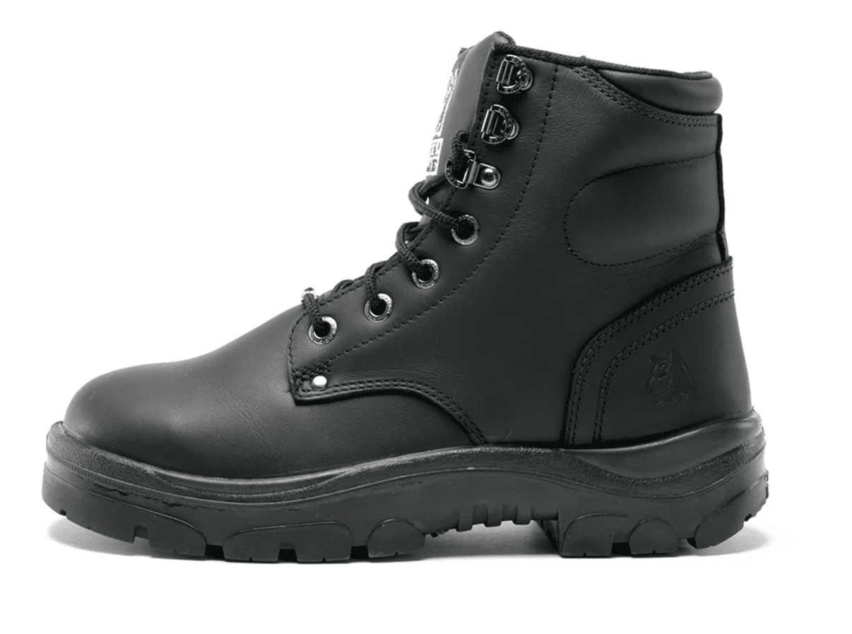 Picture of Argyle Zip Black  Steel Blue Leather Boots, Black - Size 8.5 - Medium