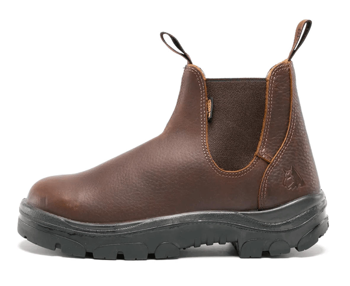 Picture of Hobart Steel Blue Leather Boots, Oak - Size 10.5 - Medium