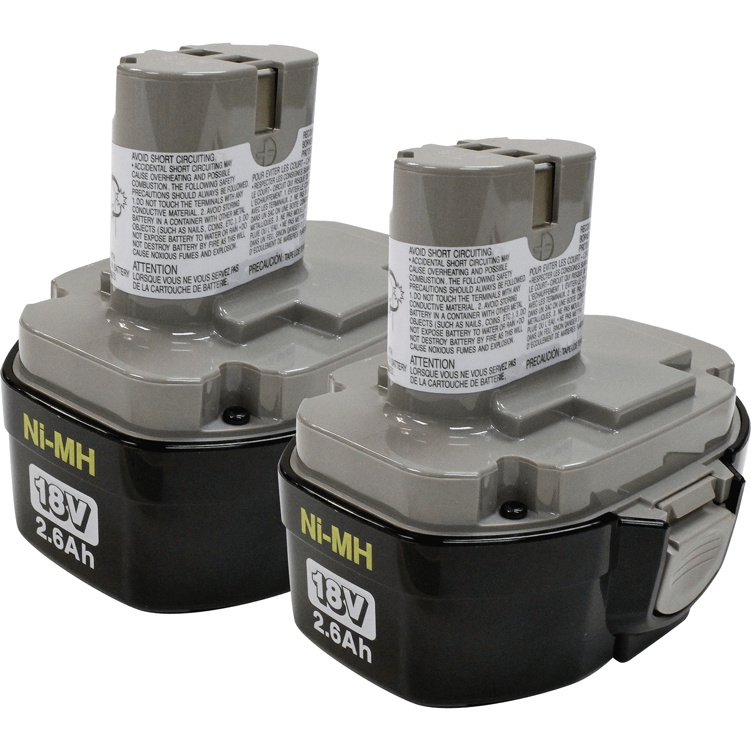 Picture of 18V Ni-MH 2.6Ah Battery 1834, Pod Style, 2/pk