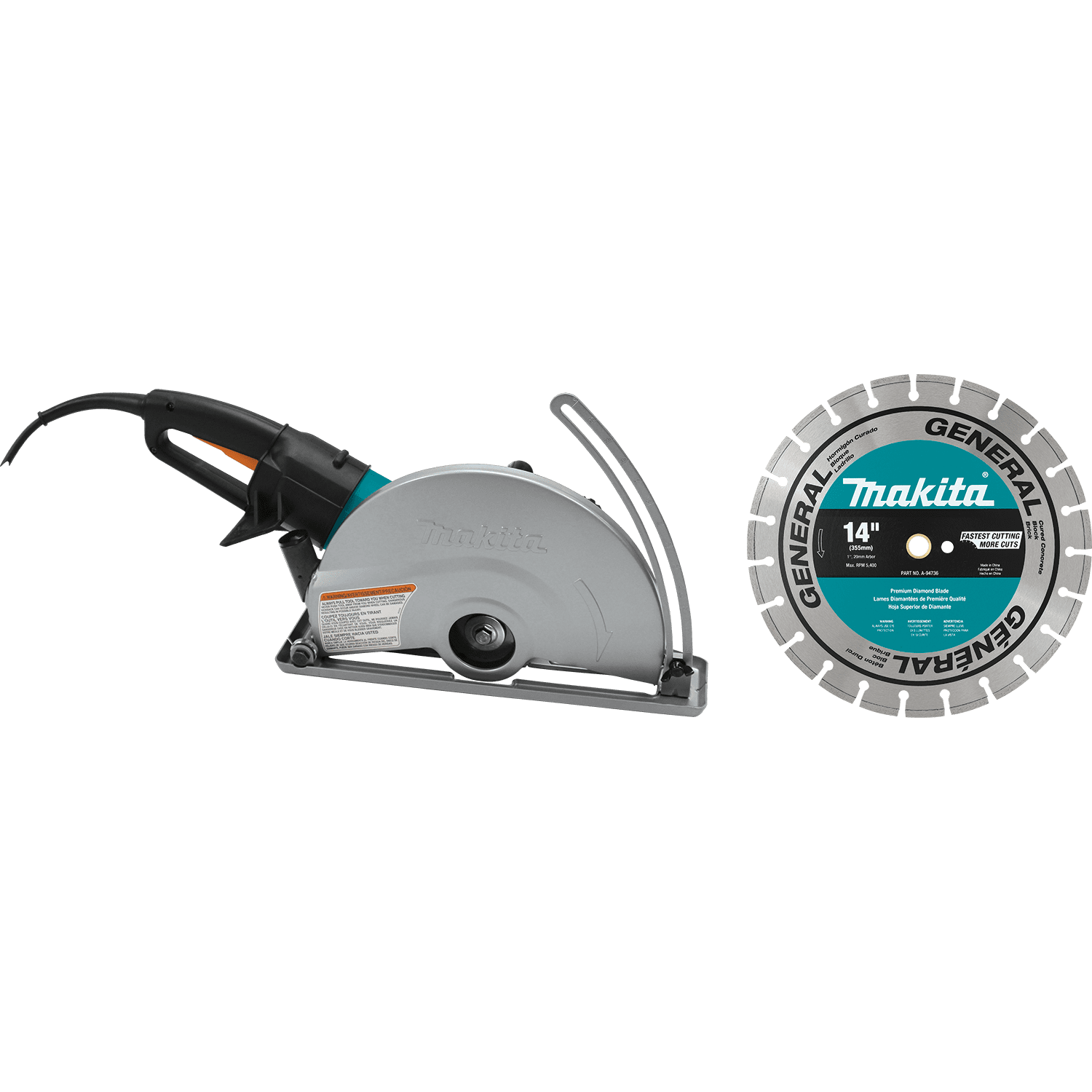 Picture of 14" Electric Angle Cutter, with 14" Diamond Blade