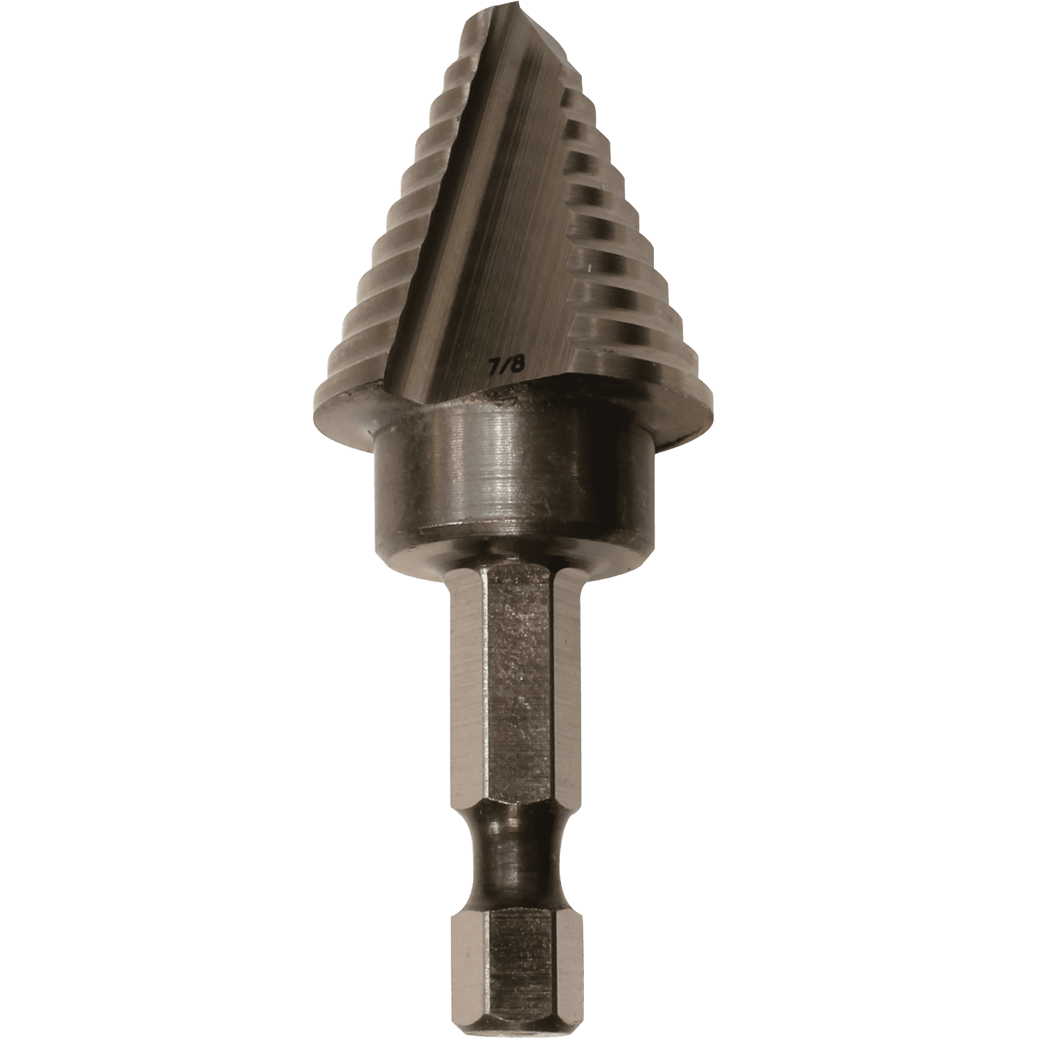 Picture of 1/4" - 7/8" H.S.S. Step Drill Bit, 1/4" Hex Shank