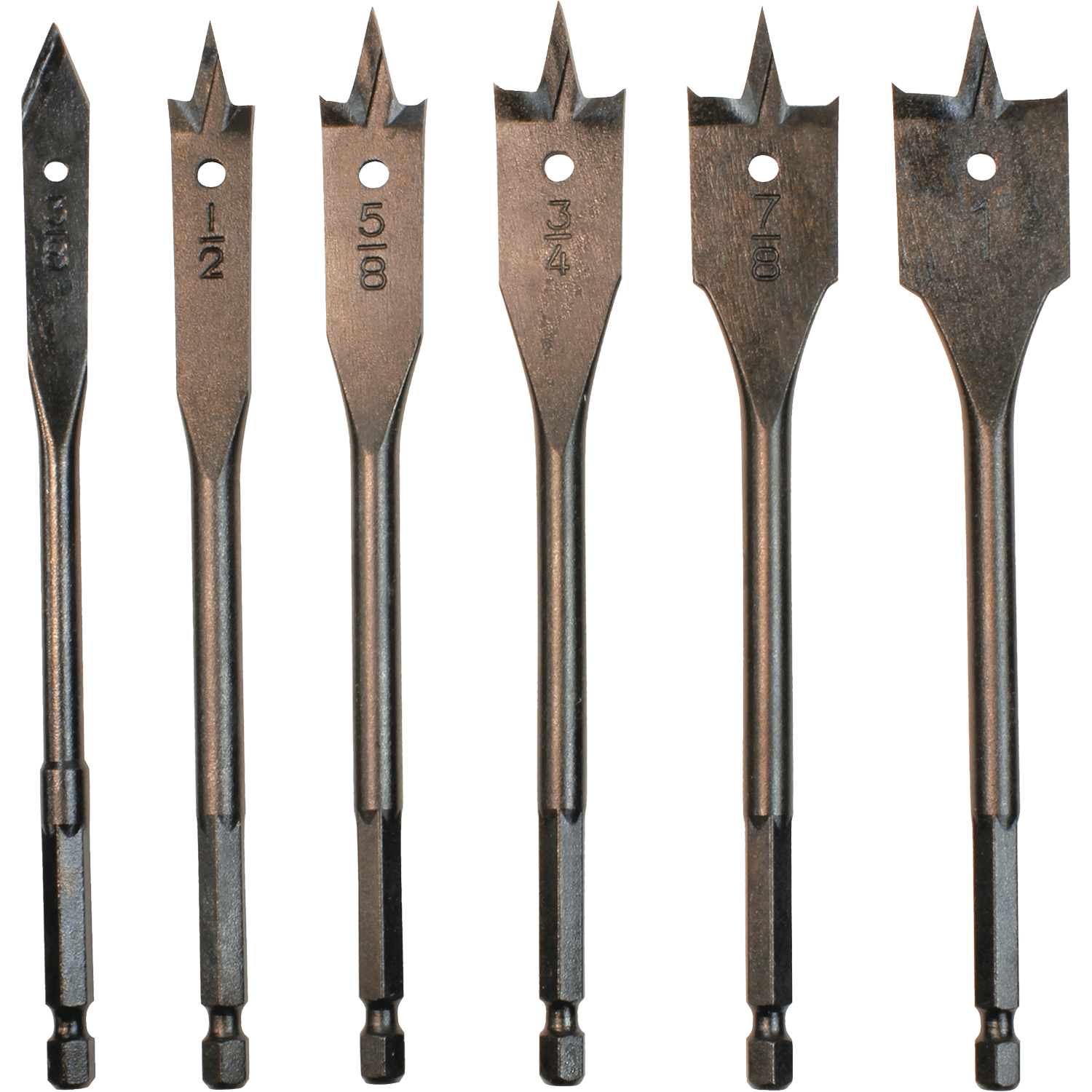 Picture of 6 Pc. 6" Spade Bit Set