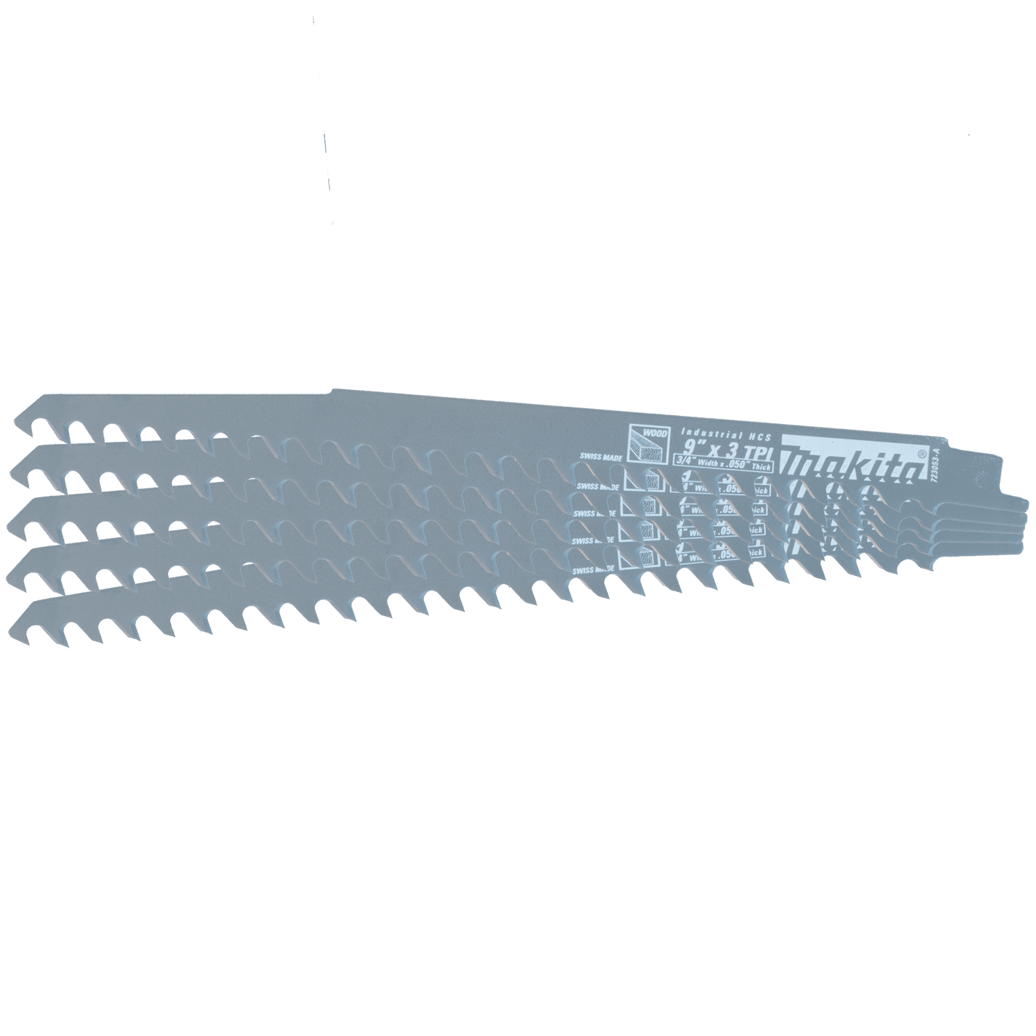 Picture of 9" Wood Cutting Recipro Saw Blade, 3TPI, 5/pk