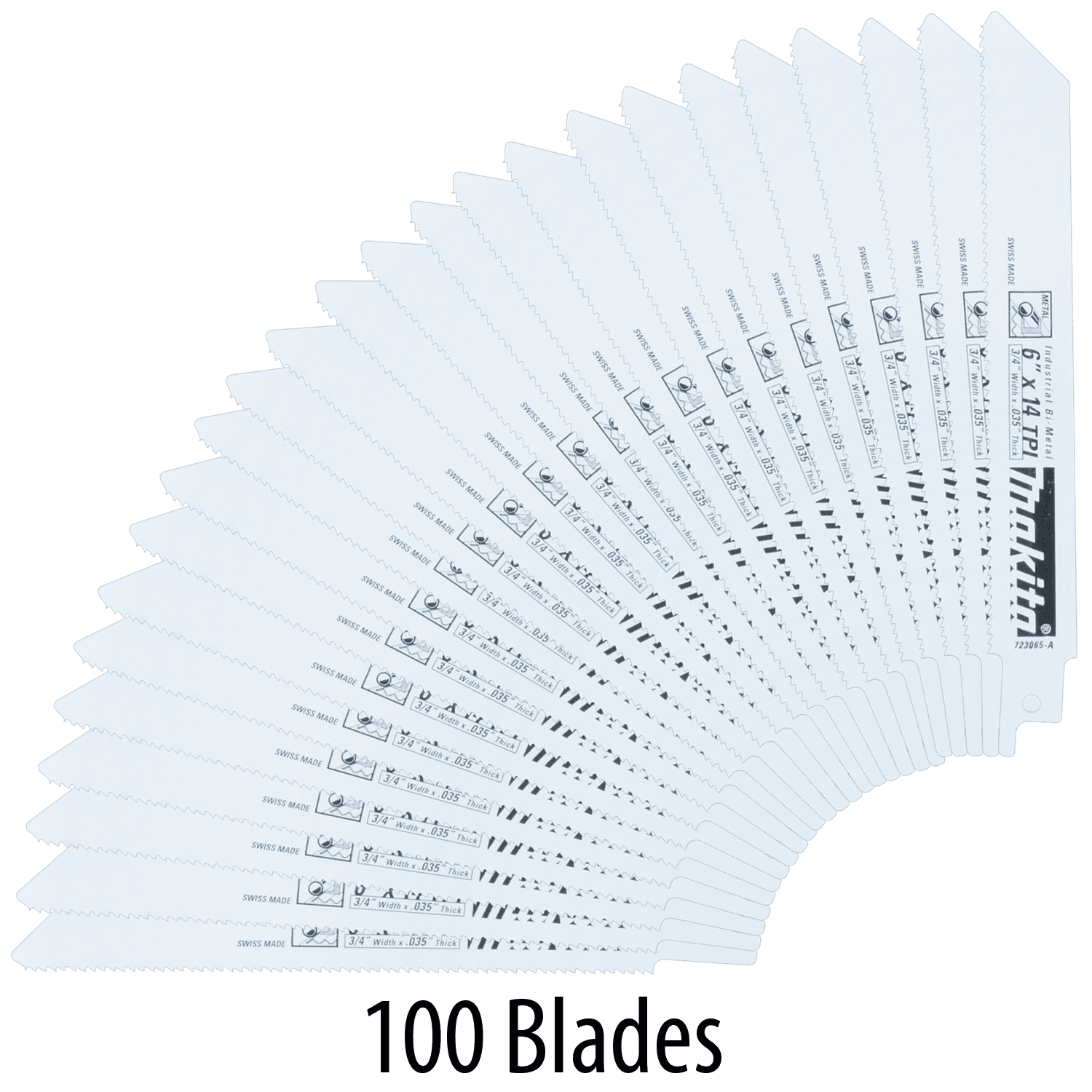 Picture of 6" Metal Recipro Saw Blade, 14TPI, 100/pk