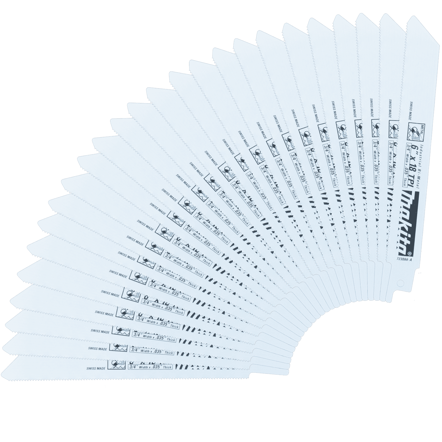 Picture of 6" Metal Cutting Recipro Saw Blade, 18TPI, 25/pk