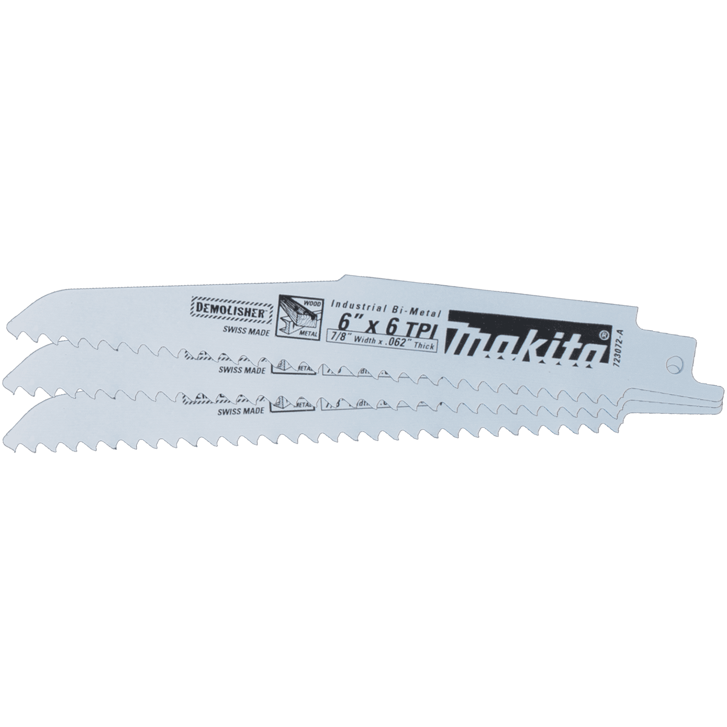 Picture of 6" Demolition Recipro Saw Blade, 6TPI, 3/pk