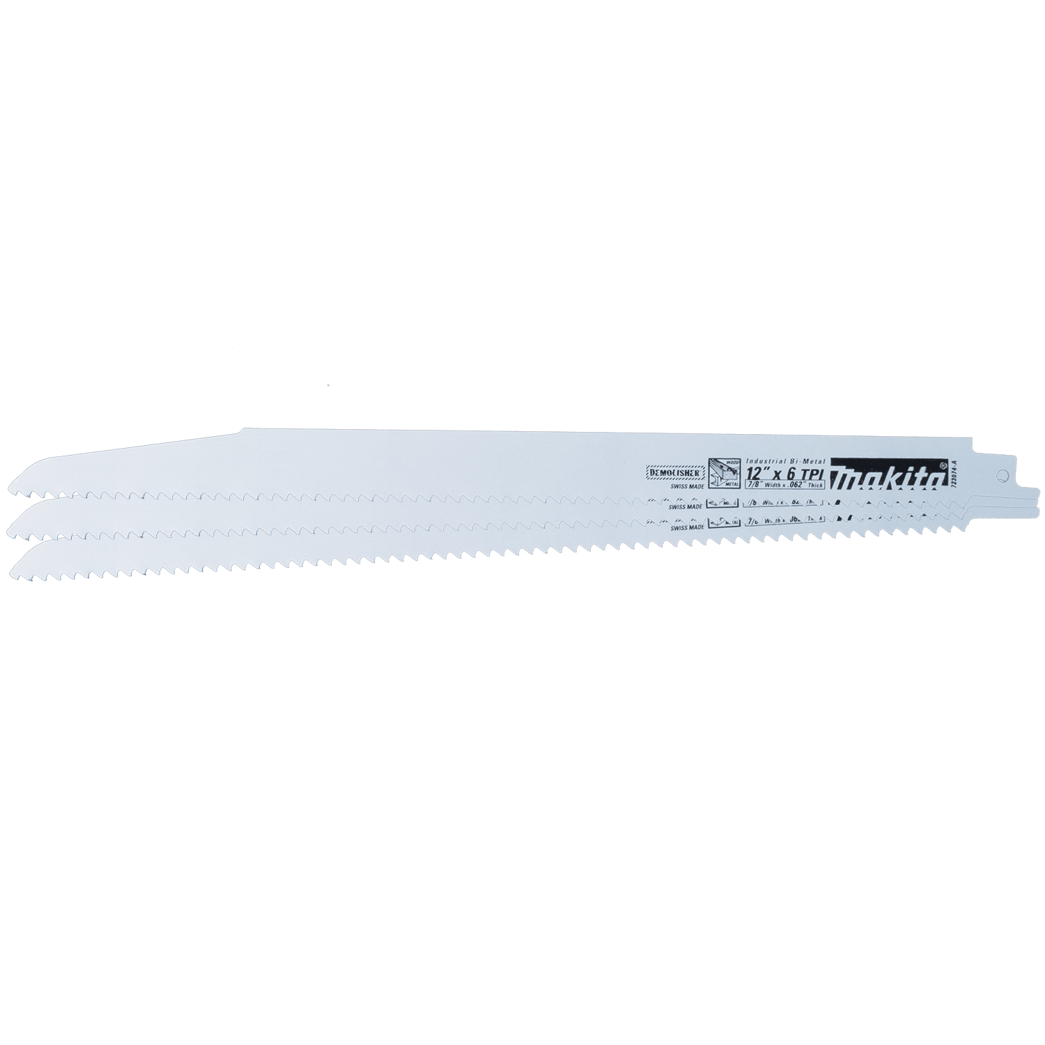 Picture of 12" Demolition Recipro Saw Blade, 6TPI, 3/pk