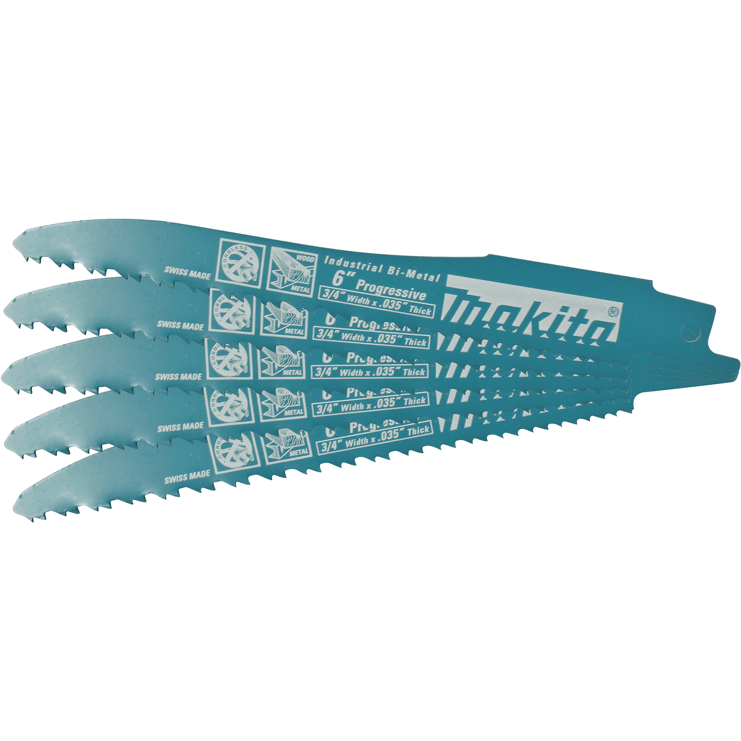 Picture of 6" Recipro Saw Blade, Progressive, 5/pk