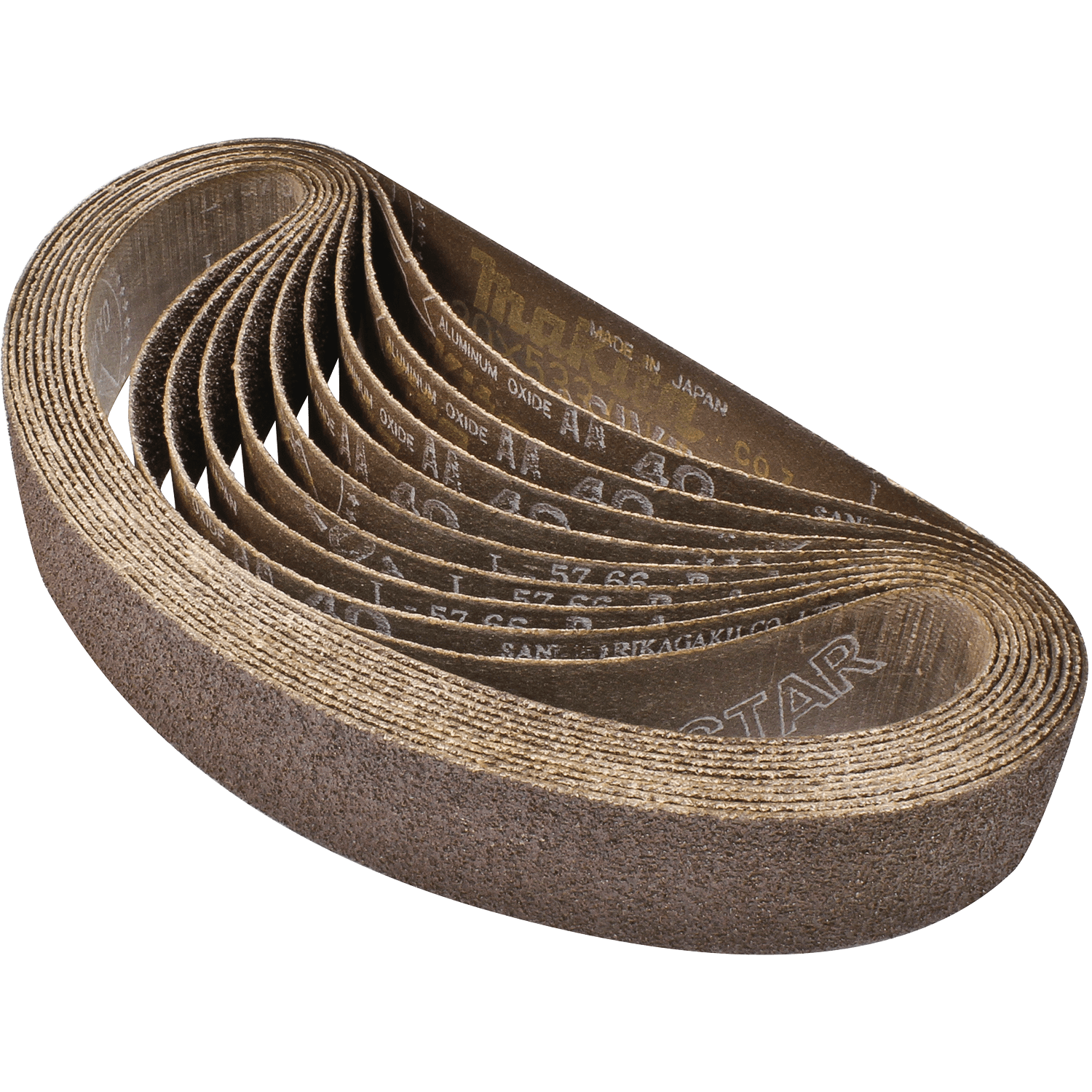 Picture of 1-1/8" x 21" Abrasive Belt, 40 Grit,10/pk