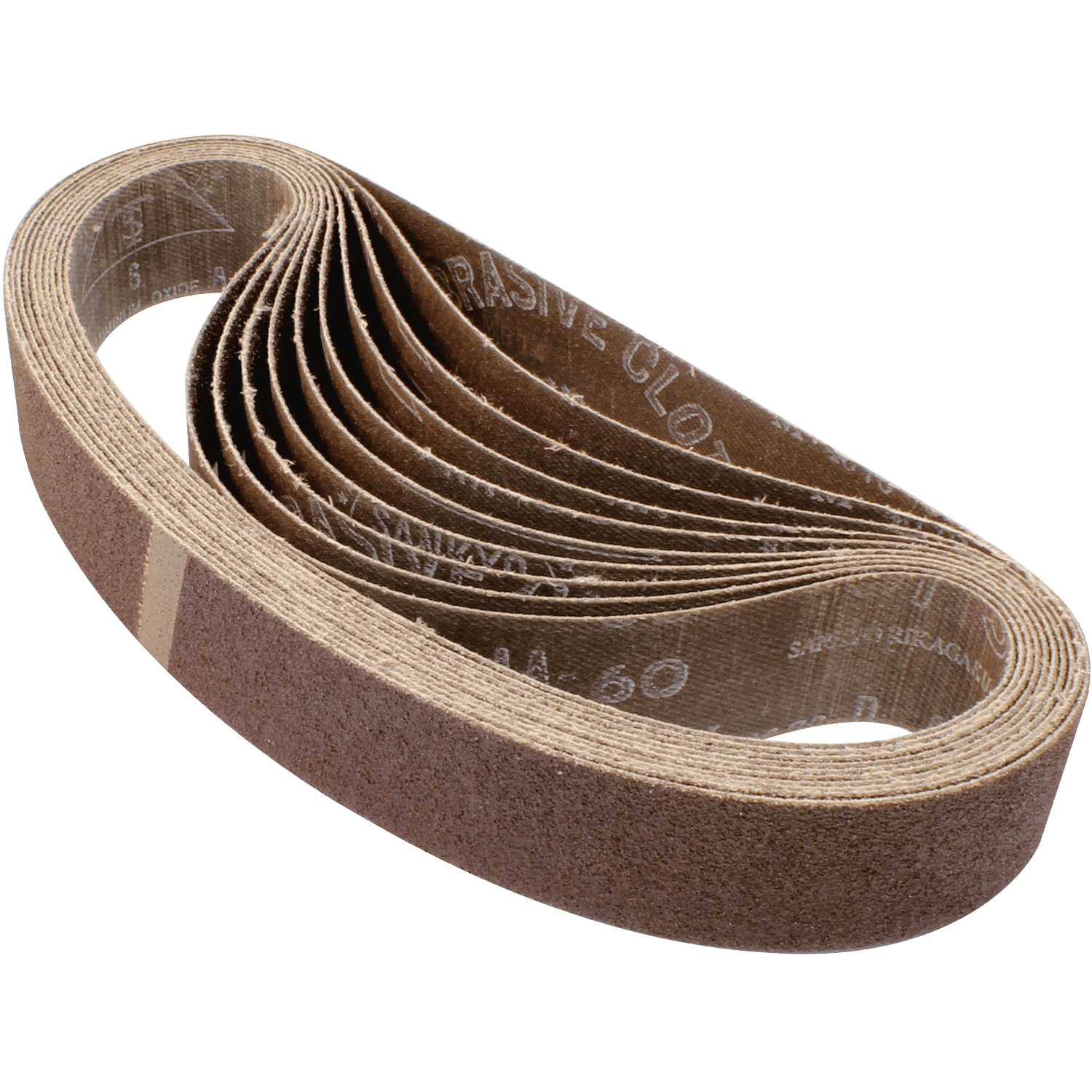 Picture of 1-1/8" x 21" Abrasive Belt, 60 Grit, 10/pk