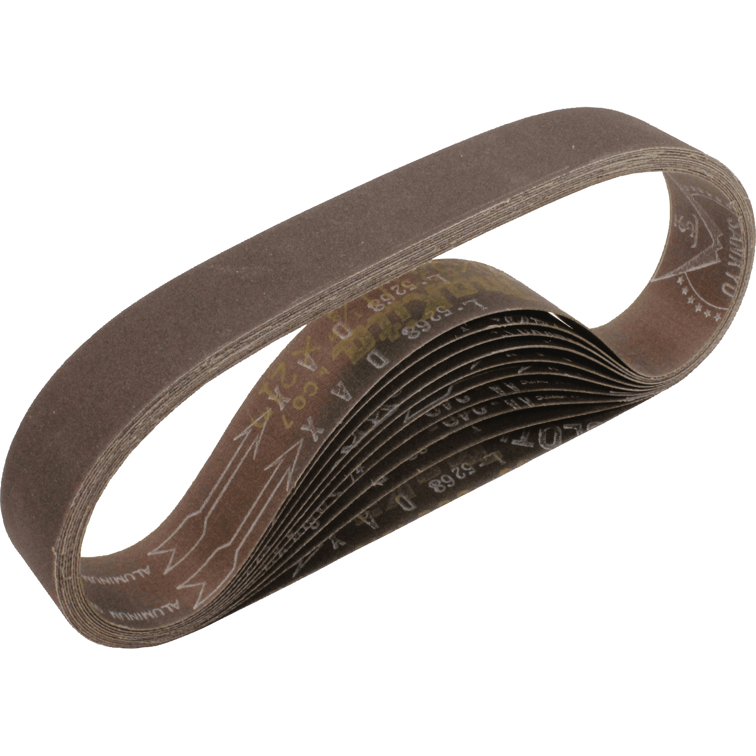 Picture of 1-1/8" x 21" Abrasive Belt, 80 Grit, 10/pk