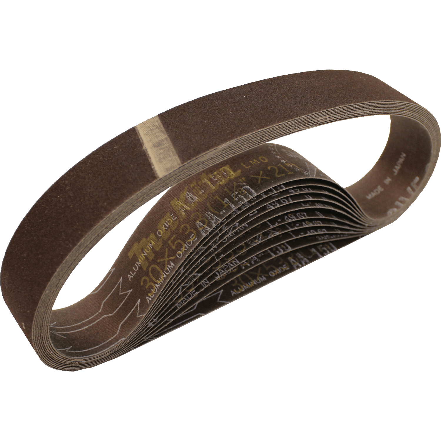 Picture of 1-1/8" x 21" Abrasive Belt, 150 Grit, 10/pk