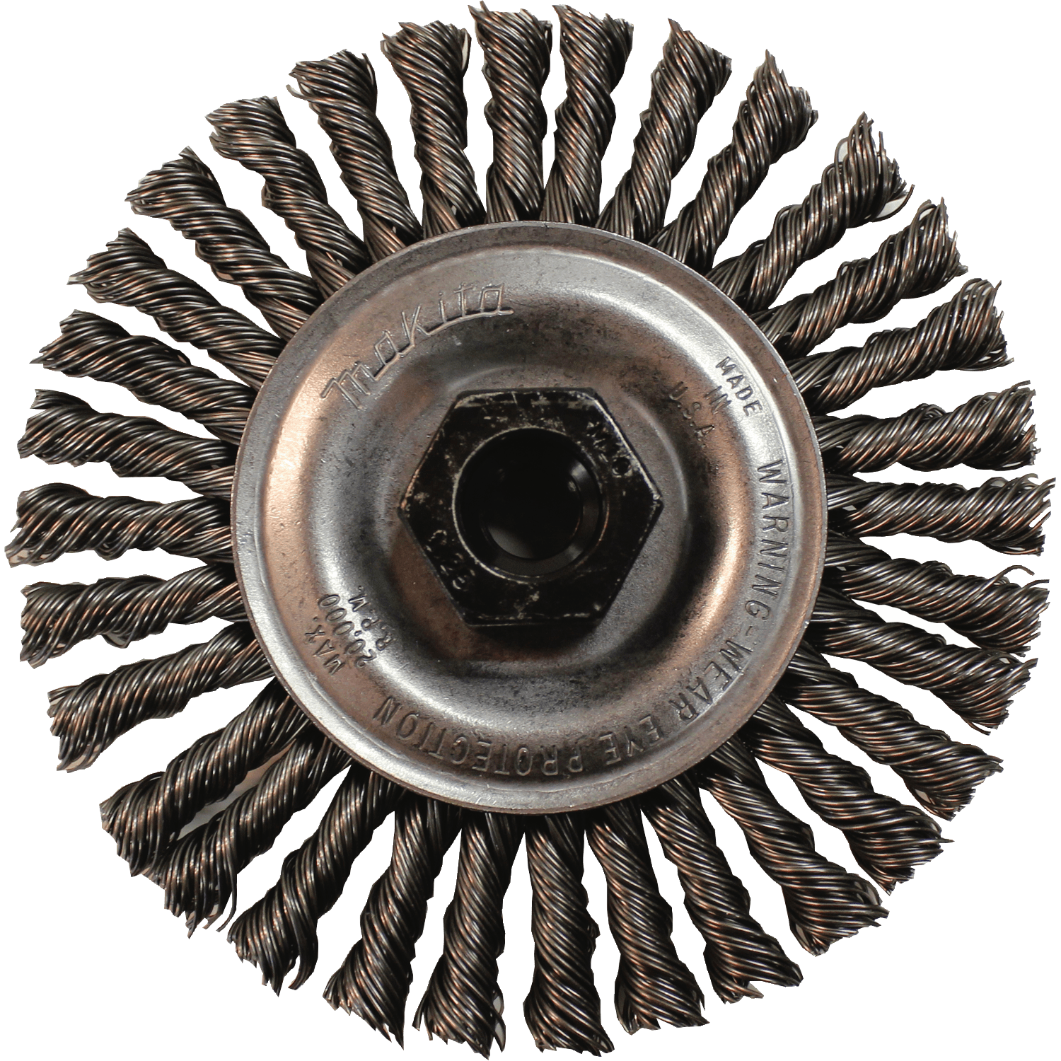 Picture of 4" Stringer Bead Twist Wire Wheel, M10 x 1.25