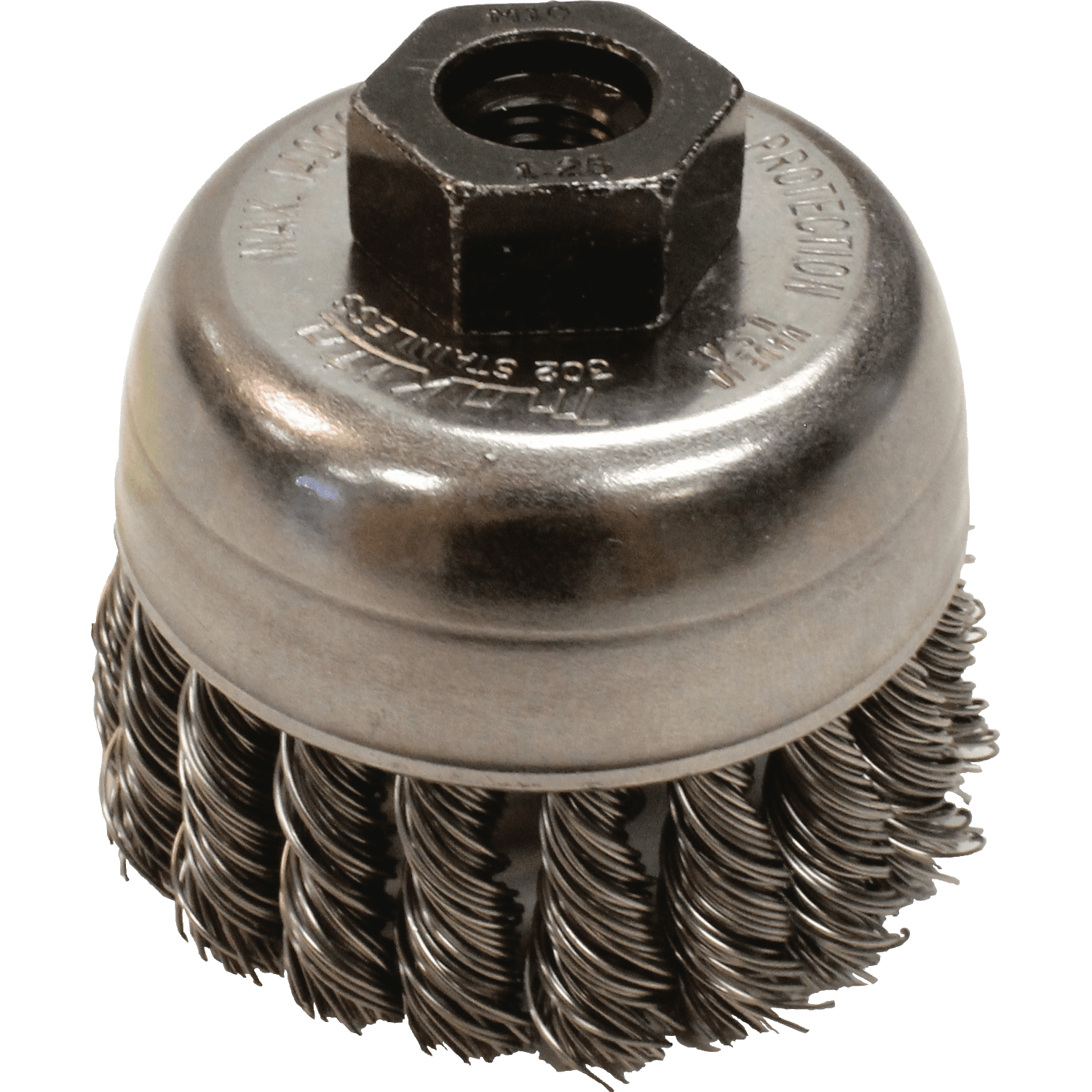 Picture of 2-3/4" Knot Wire Cup Brush, Stainless, M10 x 1.25