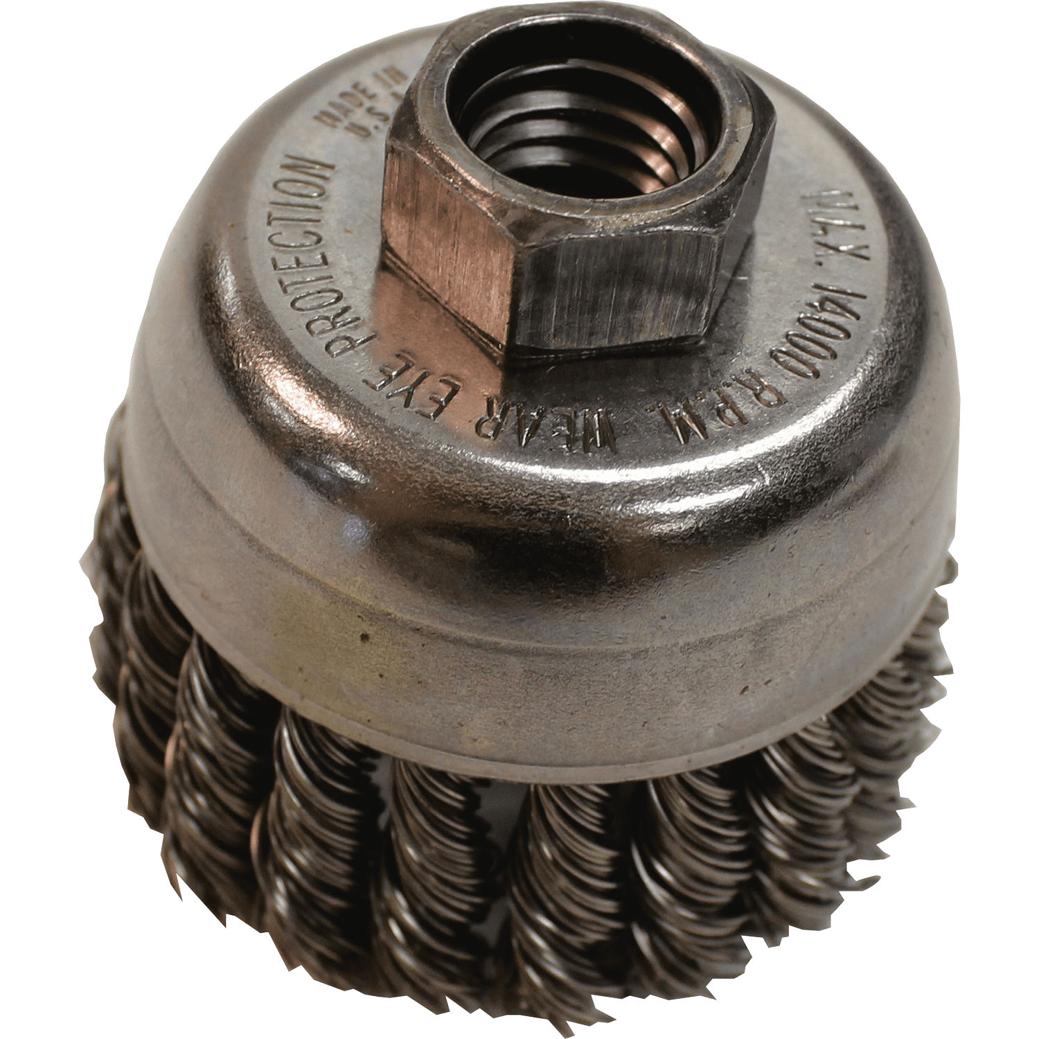 Picture of 2-3/4" Knot Wire Cup Brush, Stainless, 5/8"-11