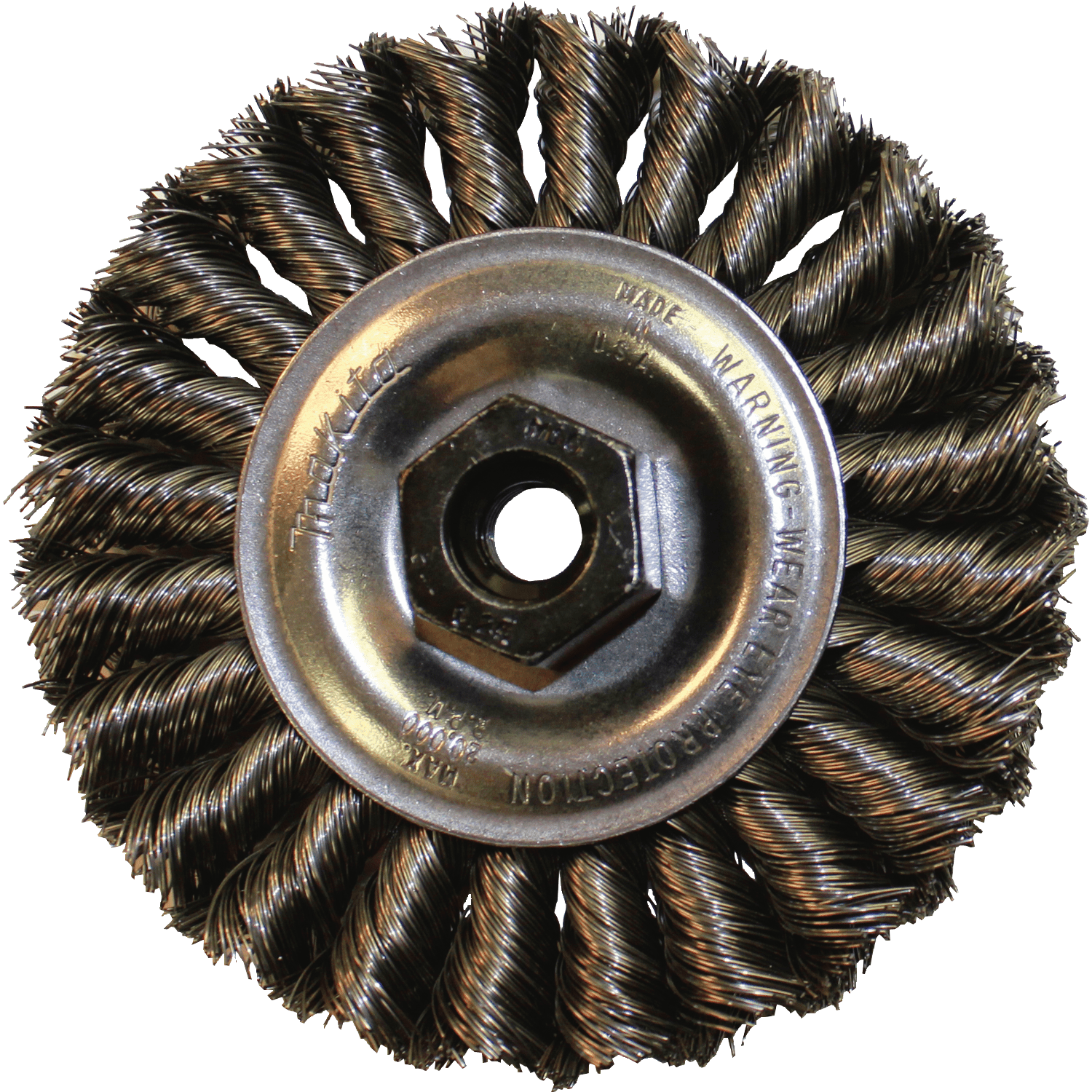 Picture of 4" Knot Twist Wire Wheel, 5/8"-11