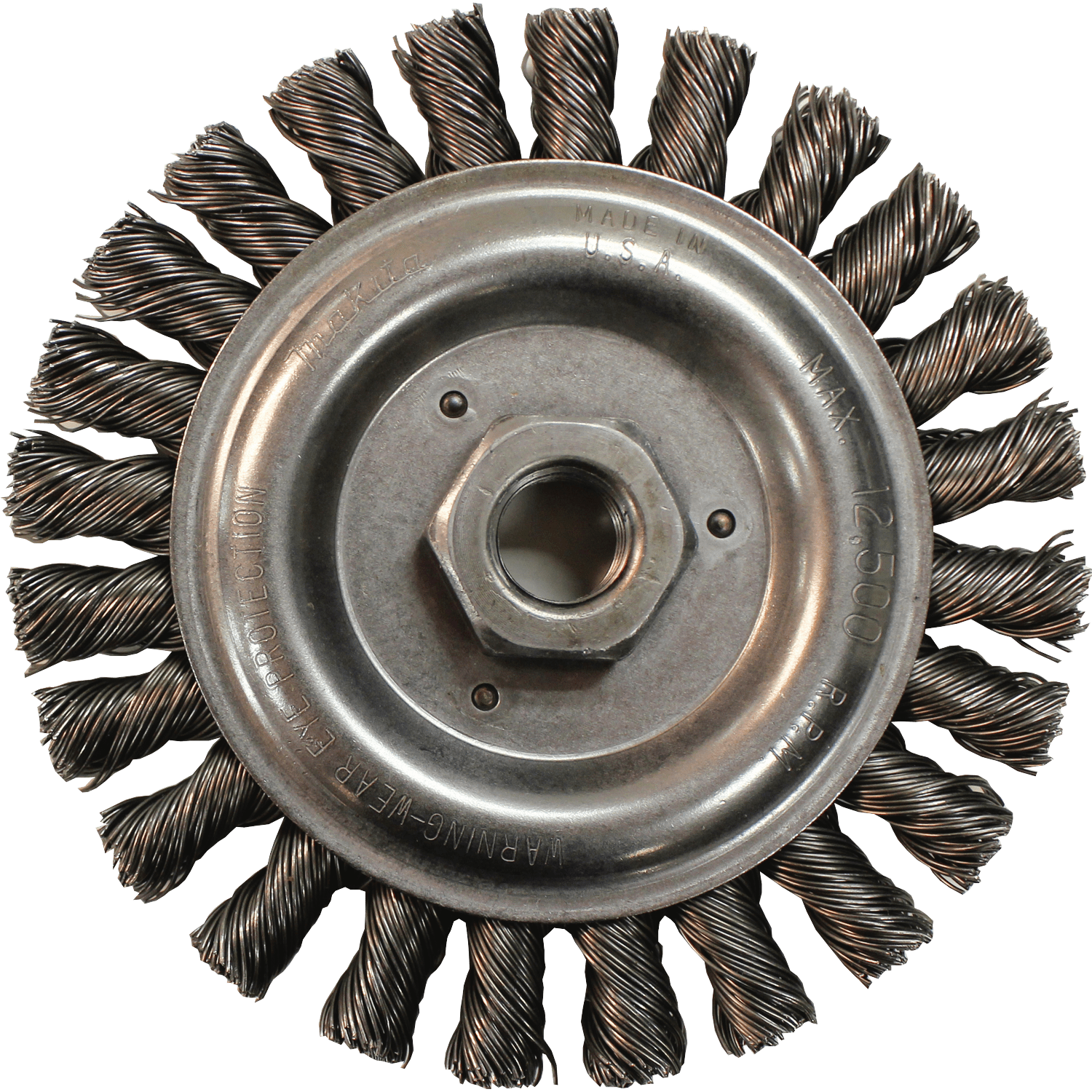 Picture of 5" Knot Cable Twist Wire Wheel, 5/8"-11