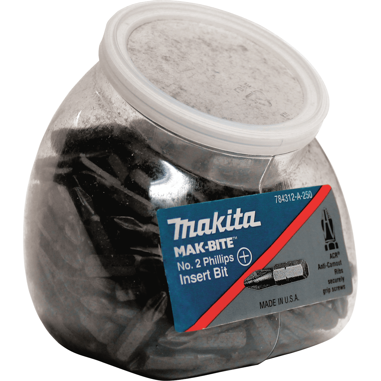 Picture of #2 Mak-Bite Professional Phillips Insert Bit, 1", 250/pk, Cookie Jar