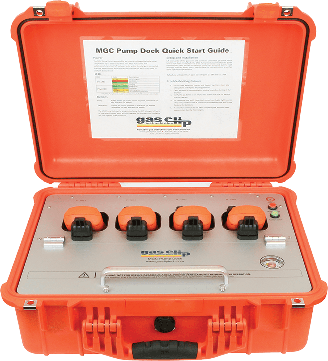 Picture of Gas Detector Gas 4 Gas Clip Technologies - Docking Station Pump