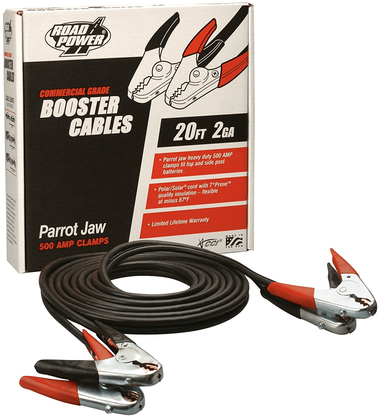 Picture of Booster Cable 2 Gauge 500 Amp - 20'