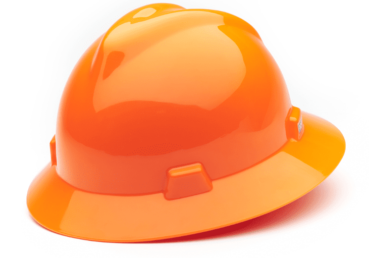 Picture of Hard Hat Full-Brim w/ Fas-Trac Suspension – Hi-Viz