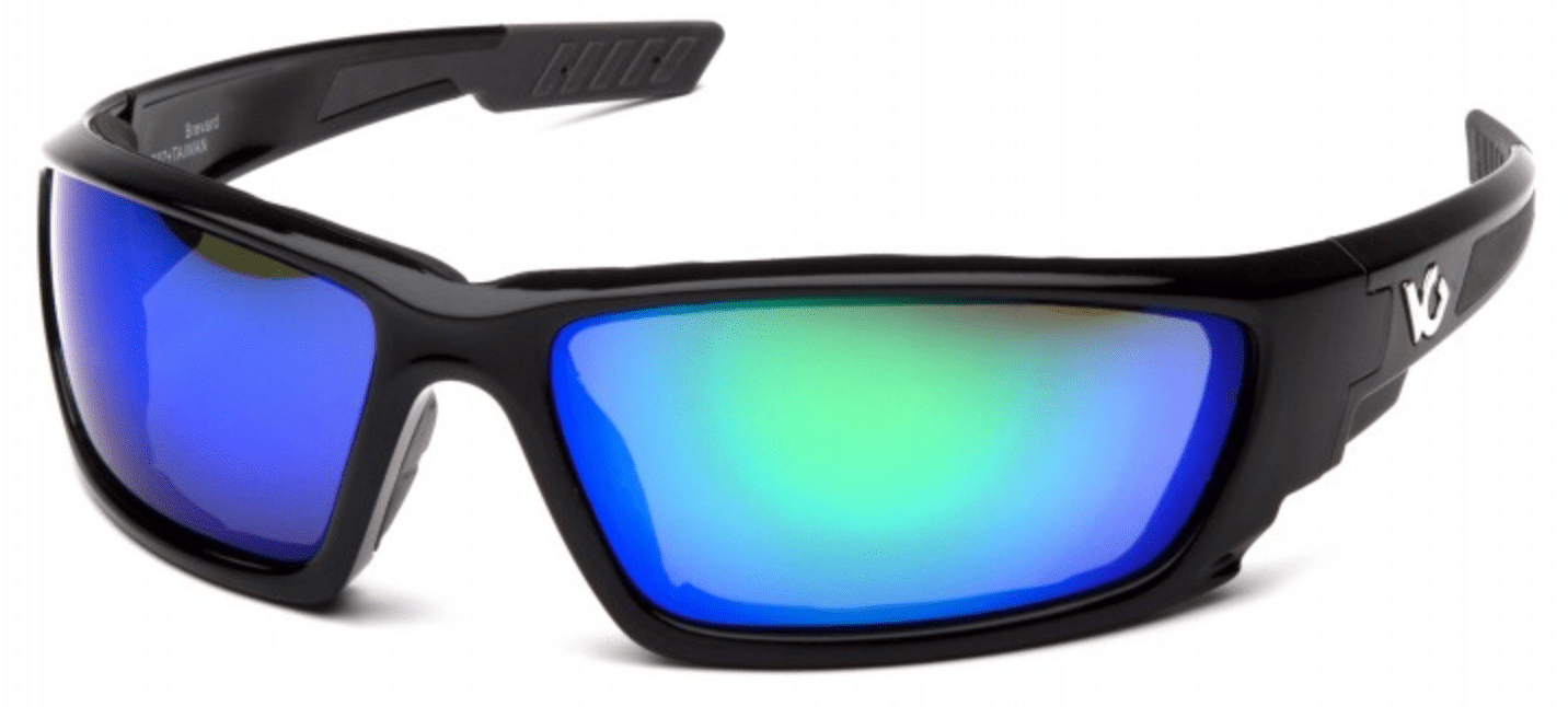 Picture of Safety Glasses Pyramex Brevard Lens Green Frame Black Anti-Fog