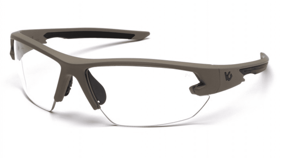 Picture of Safety Glasses Pyramex Semtex Lens Clear Frame Tan Anti-Fog