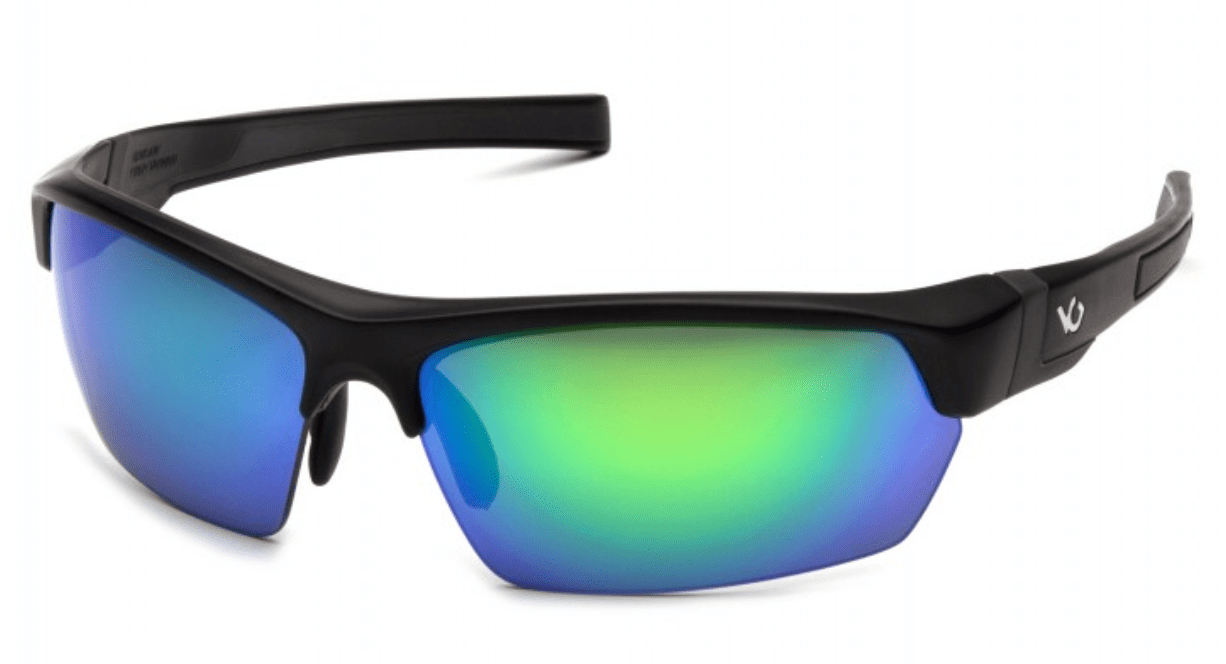 Picture of Safety Glasses Pyramex Tensaw Lens Green Frame Black Anti-Fog Polarized