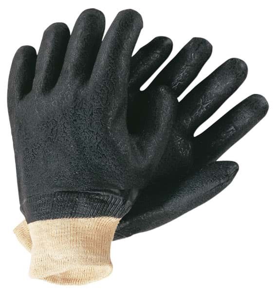 Picture of Glove Chemical PVC w/ Knit Wrist Black