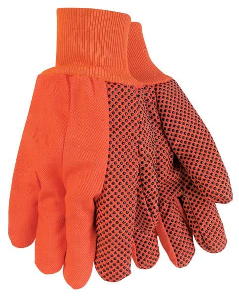 Picture of Glove Cotton Orange w/ Dot Black Double Palm