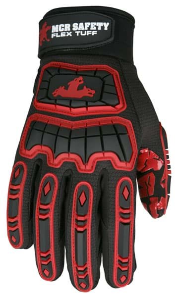 Picture of Glove MCR FlexTuff Top Black Palm Silicone Wrist Adjustable - XL