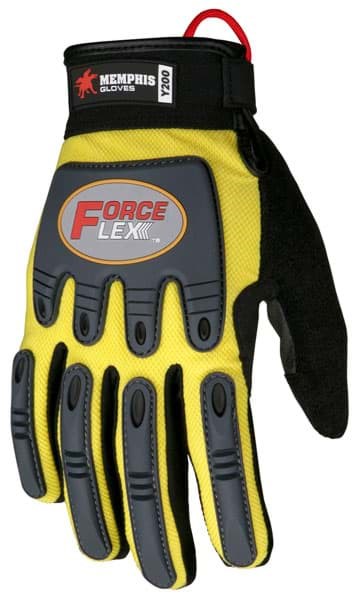 Picture of Glove MCR ForceFlex Top Yellow Palm Synthetic Leather Wrist Adjustable - XL