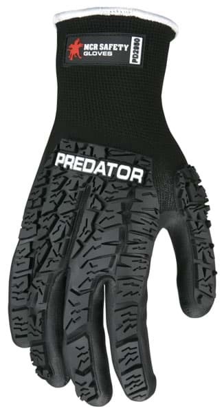 Picture of Glove MCR Predator Top Black Palm Nitrile Wrist Slip-On - XL