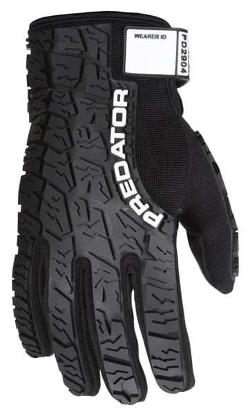 Picture of Glove MCR Predator Top Black Palm Synthetic Leather Wrist Adjustable - L