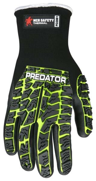 Picture of Glove MCR Predator Top Lime Palm Nitrile Wrist Slip-On - L