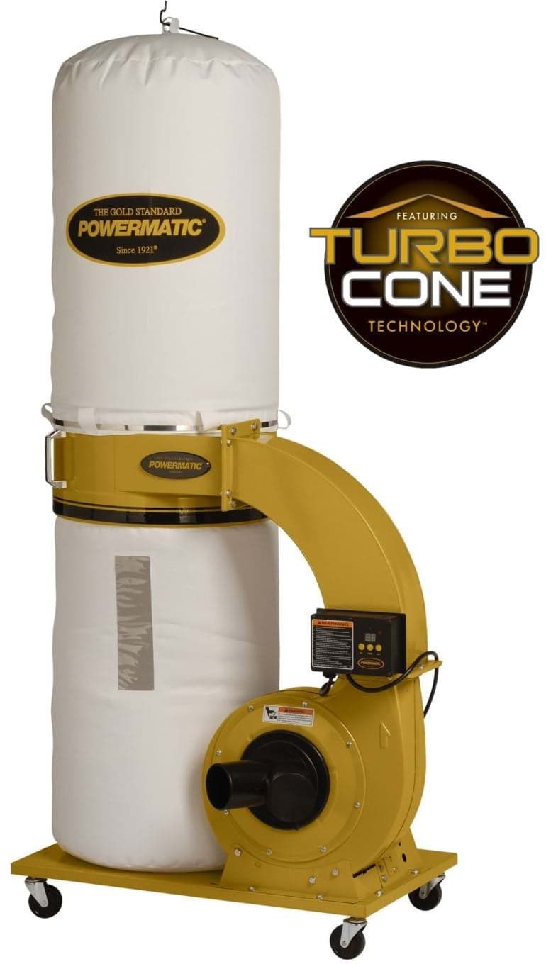 Picture of PM1300TX-BK Dust Collector, 1.75HP 1PH 115/230V, 30-Micron Bag Filter Kit