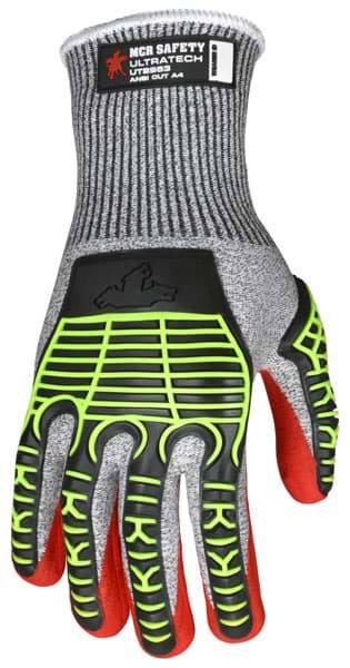 Picture of Glove MCR UltraTech Top Salt and Pepper Palm Nitrile Padded Wrist Slip-On - XL