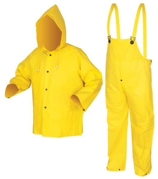 Picture of Rain Suit (Pants, Coat, Hood) 3Pc Yellow Flame Resistant - 3XL