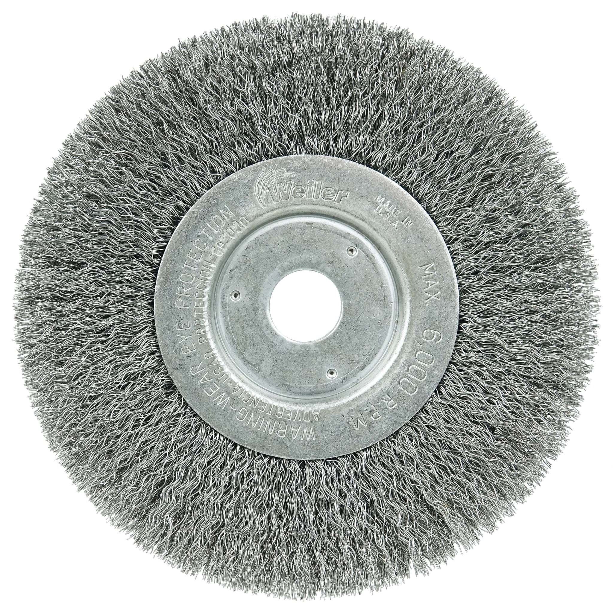 Picture of 6" Narrow Face Crimped Wire Wheel, .0118" Steel Fill, 3/4" Arbor Hole