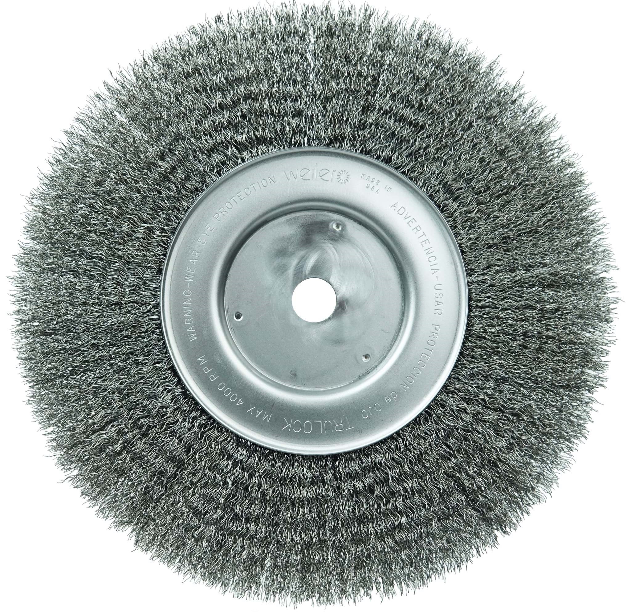 Picture of 10" Narrow Face Crimped Wire Wheel, .0118" Steel Fill, 3/4" Arbor Hole