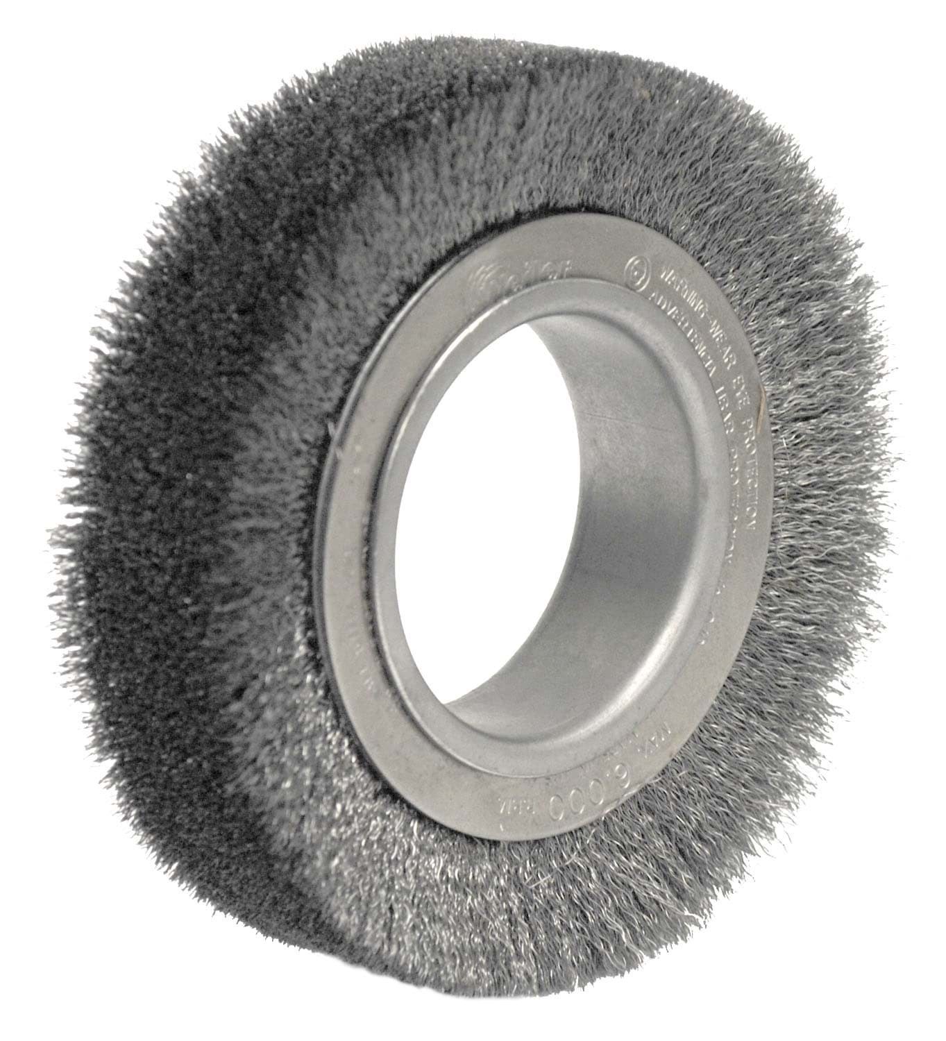 Picture of 4-1/2" Wide Face Crimped Wire Wheel, .006" Steel Fill, 2" Arbor Hole