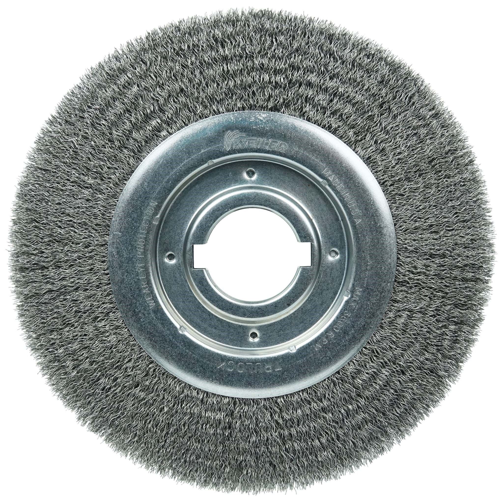 Picture of 10" Medium Face Crimped Wire Wheel, .0118" Steel Fill, 2" Arbor Hole