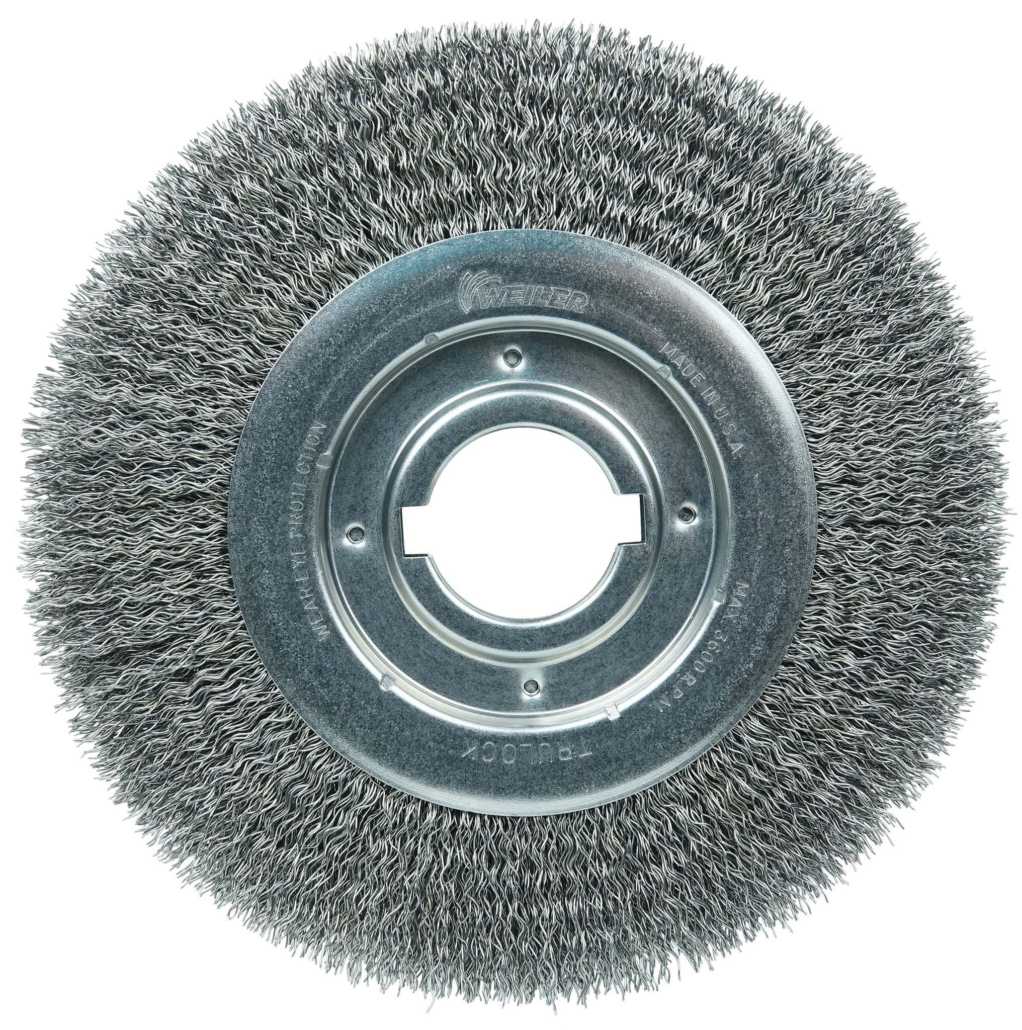 Picture of 10" Medium Face Crimped Wire Wheel, .020" Steel Fill, 2" Arbor Hole