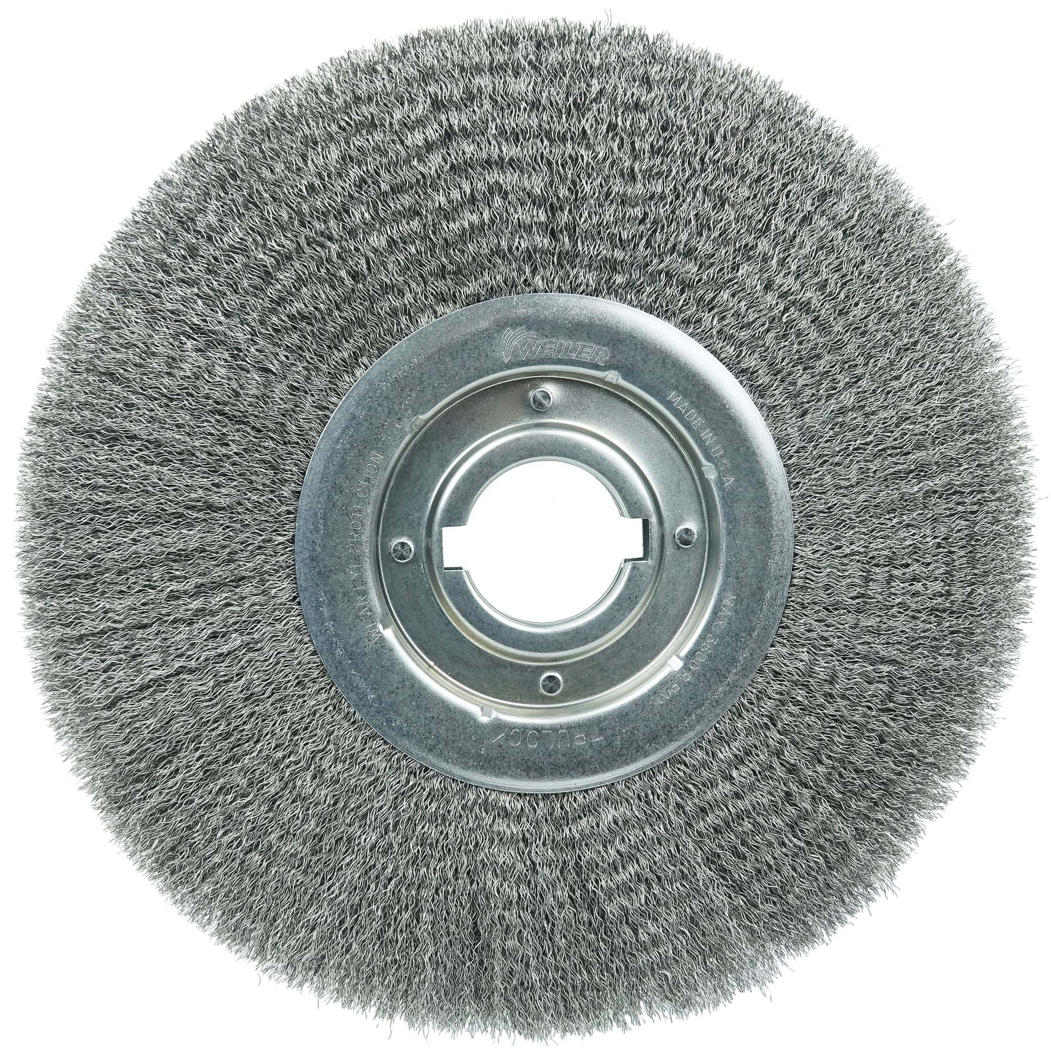 Picture of 12" Medium Face Crimped Wire Wheel, .014" Steel Fill, 2" Arbor Hole