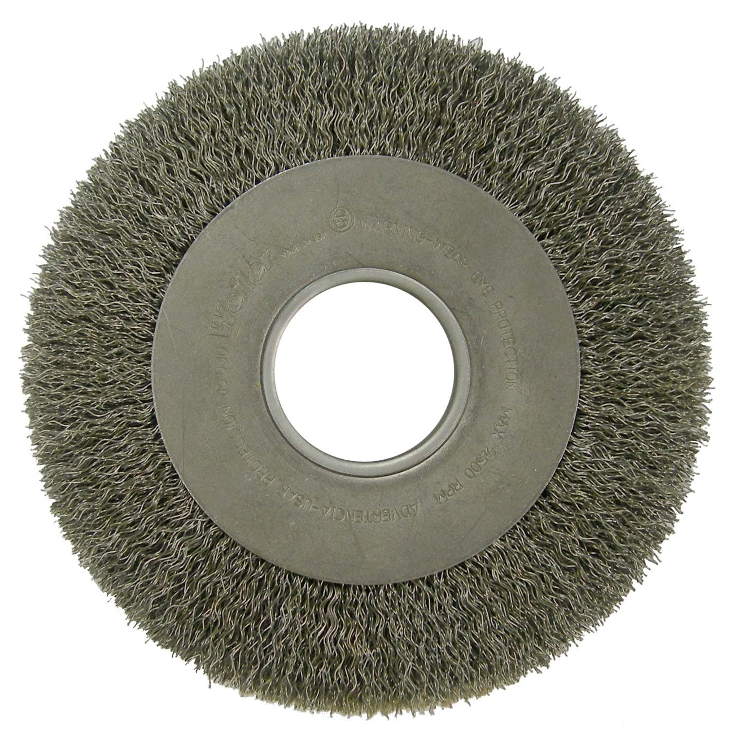 Picture of 8" Medium Face Crimped Wire Wheel, .020" Steel Fill, 2" Arbor Hole