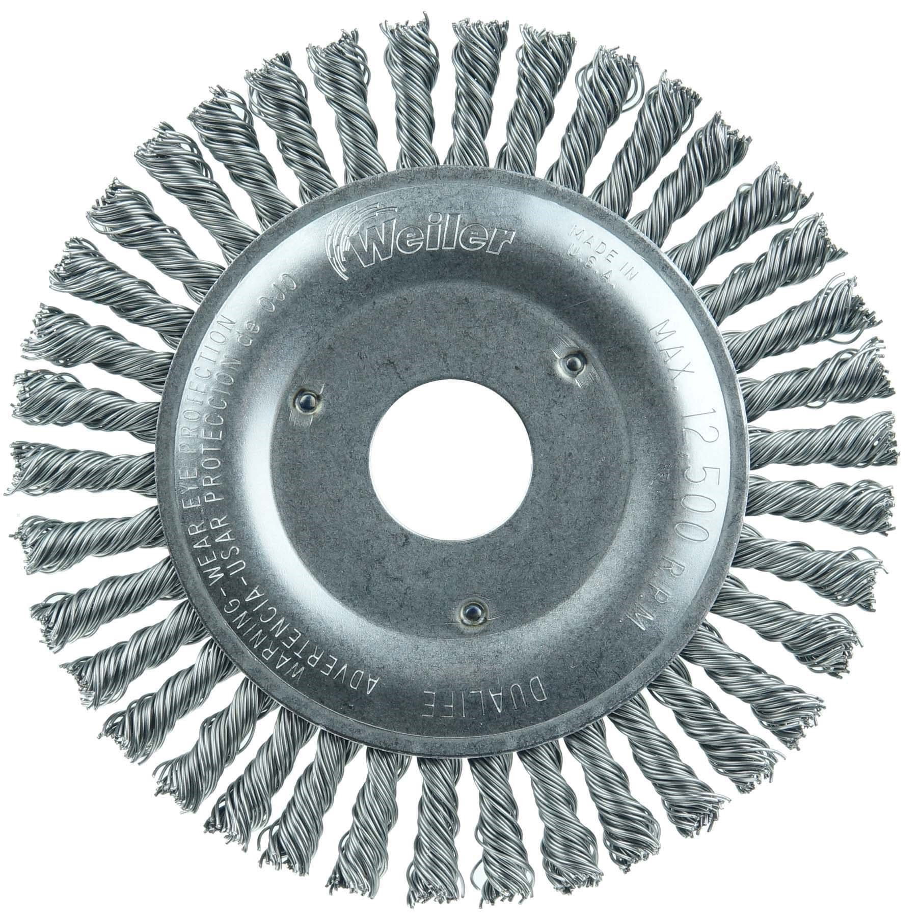 Picture of Roughneck Jr. 5" Root Pass Weld Cleaning Brush, .020" Steel Wire Fill, 7/8" Arbor Hole