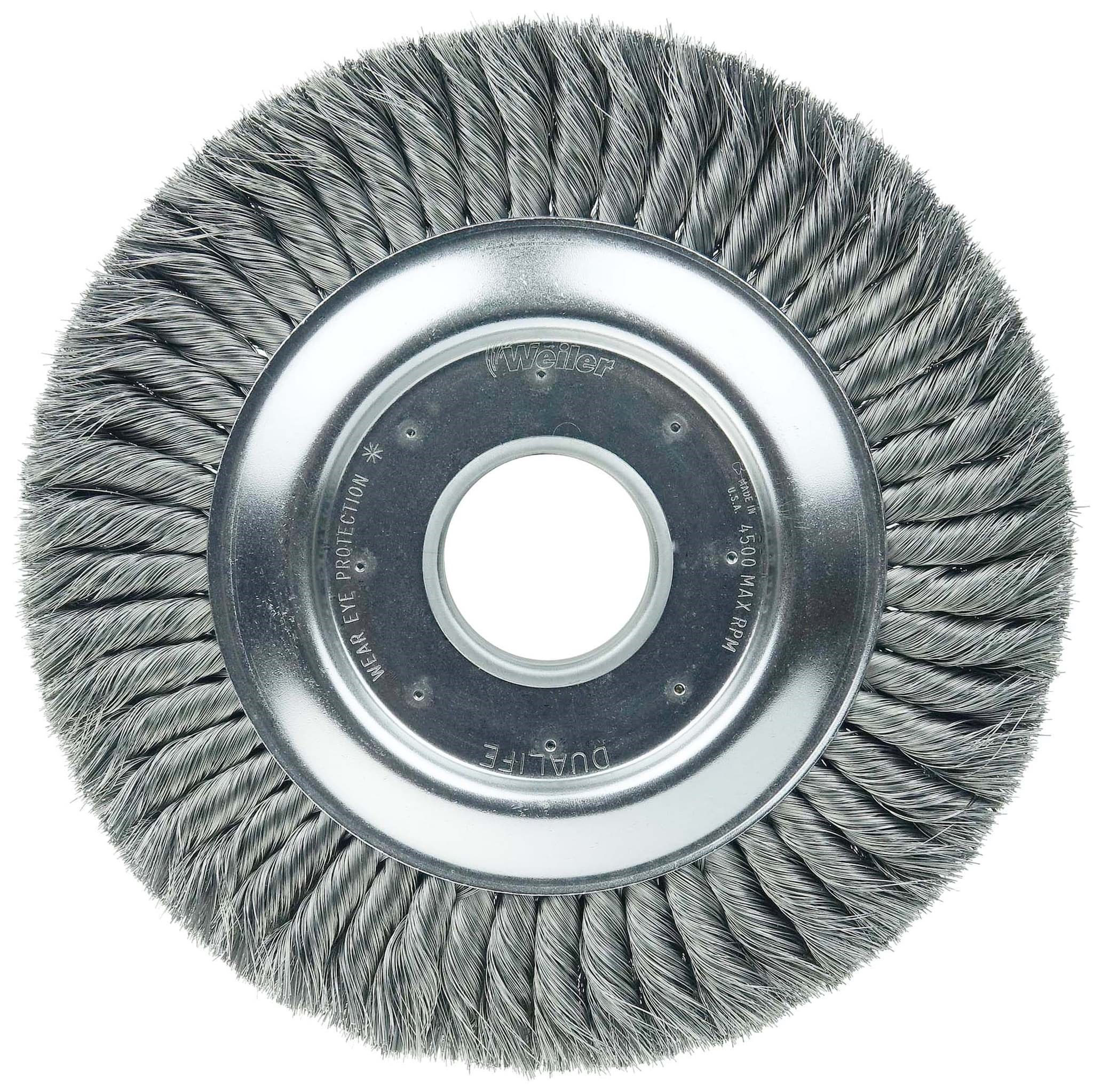 Picture of 10" Standard Twist Knot Wire Wheel, .0118" Steel Fill, 2" Arbor Hole